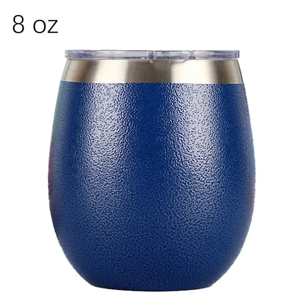 Egg Shaped Insulated Wine Tumbler Cup