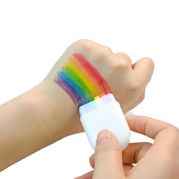 Rainbow World Cup Face Paint