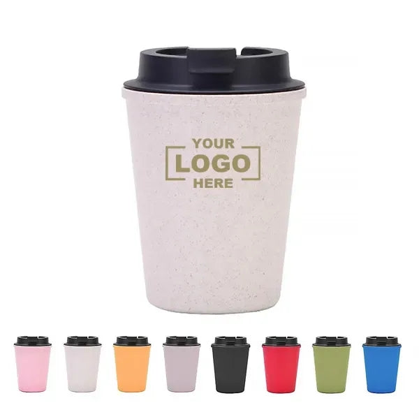 12oz Eco-friendly Wheat Straw Travel Coffee Mug