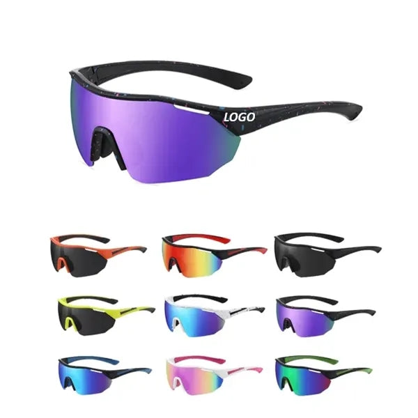 Polarized Sports Sunglasses Cycling Baseball PC Frame Shield