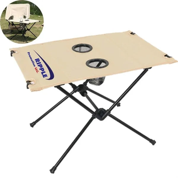 Folding Camping Table with 2 Cup Holders