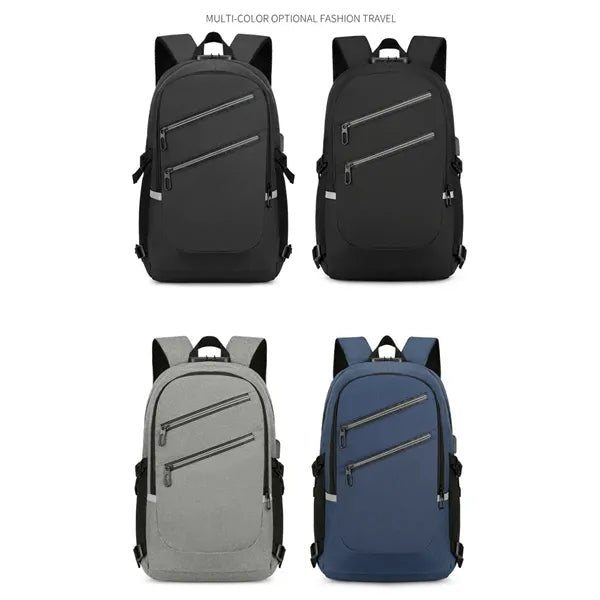 Daily Commute Computer Combination Lock Travel Backpack
