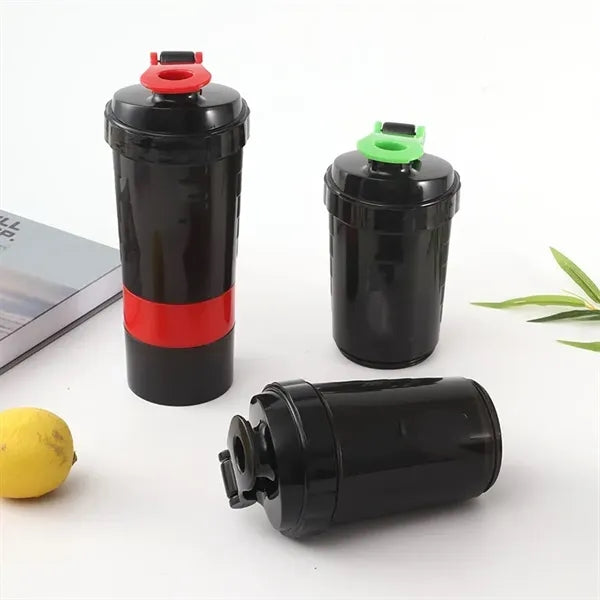 17 oz Pre Workout Protein Shaker with Powder Storage