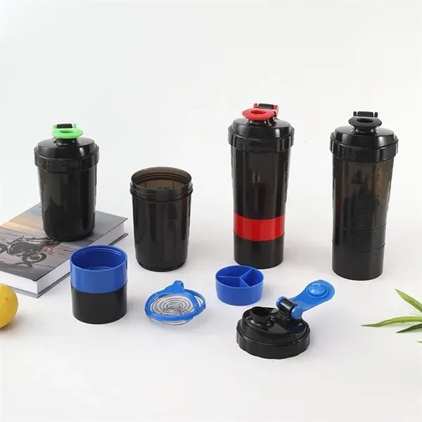 17 oz Pre Workout Protein Shaker with Powder Storage
