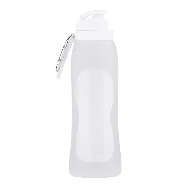 17 Oz Collapsible Silicone Sports Water Bottle