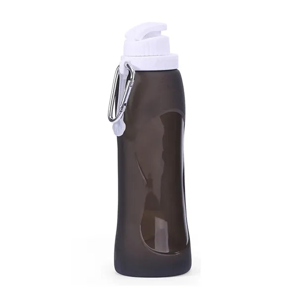 17 Oz Collapsible Silicone Sports Water Bottle