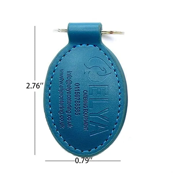 Multicolor Hotel Promotion Customized Leather Key Chain