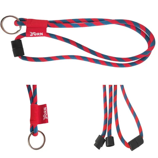 Woven Elastic Lanyard w/ Safety Breakaway