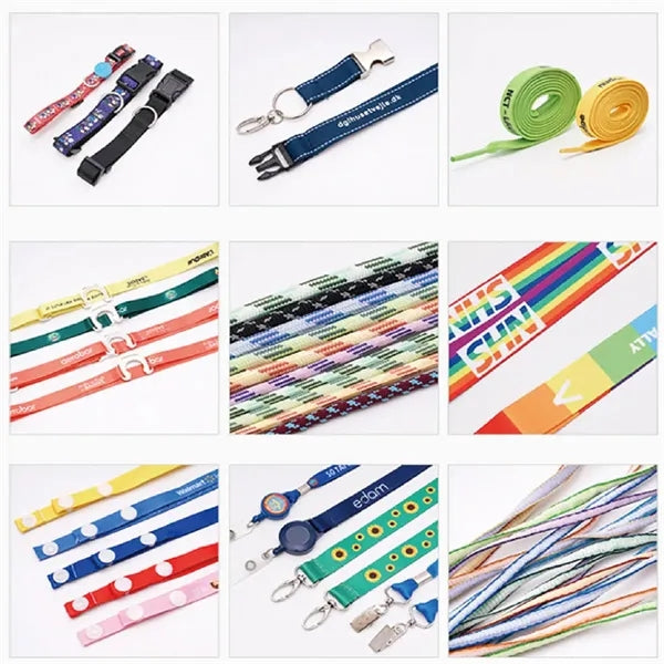 Woven Elastic Lanyard w/ Safety Breakaway