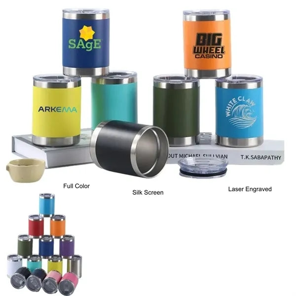 10 oz Stainless Steel Insulated Lowball Tumblers