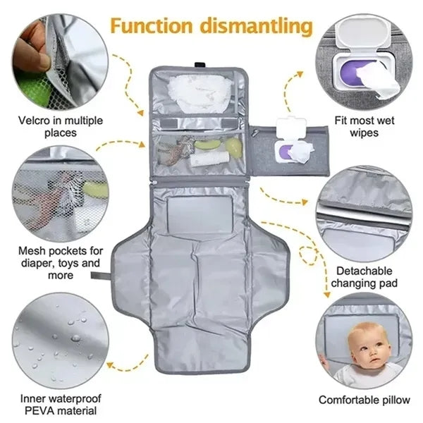 Portable Detachable Baby Diaper Changing Mat