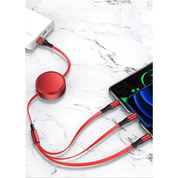 Free Shipping 3 in1 Fast Charging USB Cable