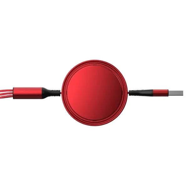 Retractable 3 in 1 USB Cable with Logo Custom