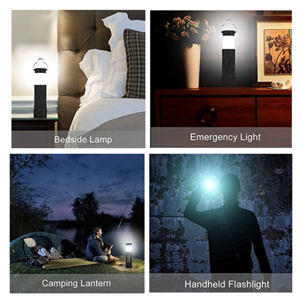 2 in 1 LED Camping Lantern Light and Flashlight