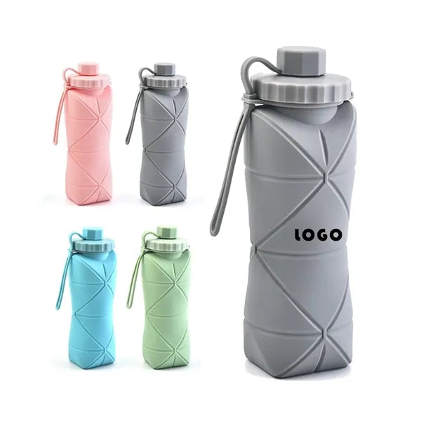 Silicone Folding Outdoor Sports Water Bottle
