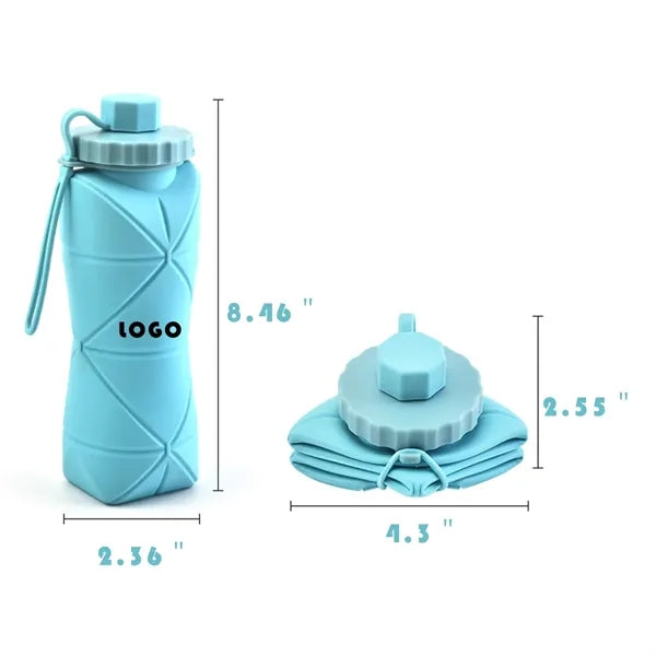 Silicone Folding Outdoor Sports Water Bottle