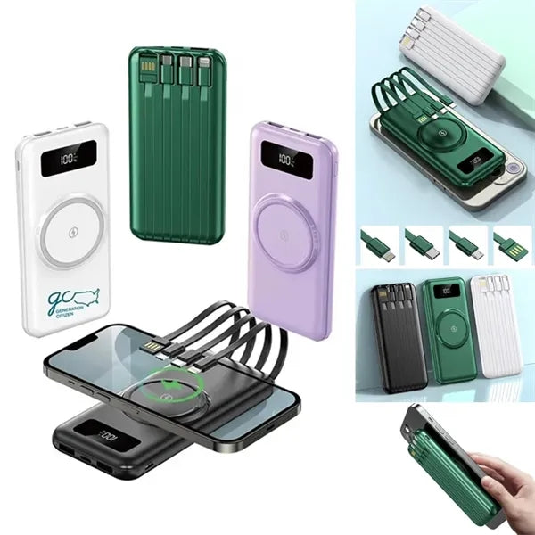 10000mAh Wireless Charger with Charging Cable