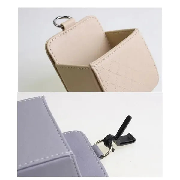 Air Vent Organizer Phone Holder Car Storage Pouch Bag Box