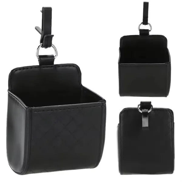 Air Vent Organizer Phone Holder Car Storage Pouch Bag Box