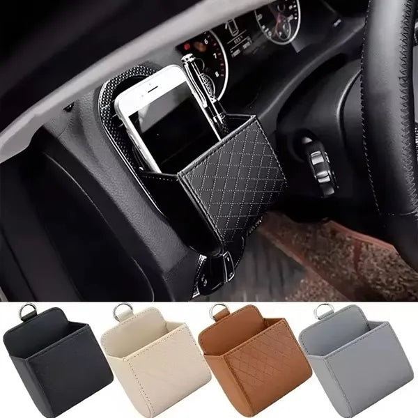 Air Vent Organizer Phone Holder Car Storage Pouch Bag Box