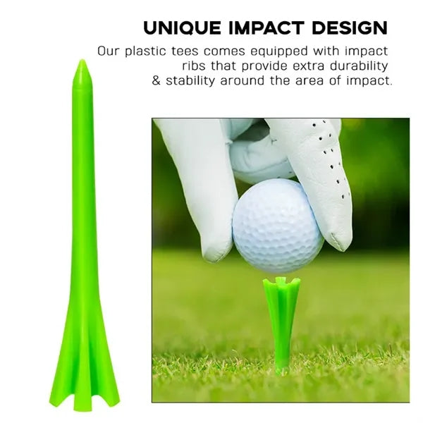 Plastic Golf Tees 3-1/4 inch - 50 count
