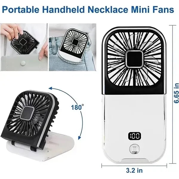 Mini Portable Handheld Fan - Multifunctional Cooling Device