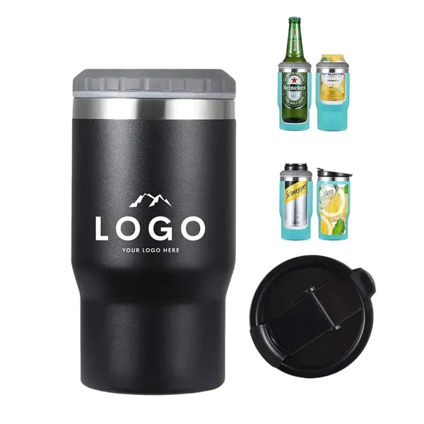Stainless Steel Triple 4-in-1 Can Cooler and Tumbler