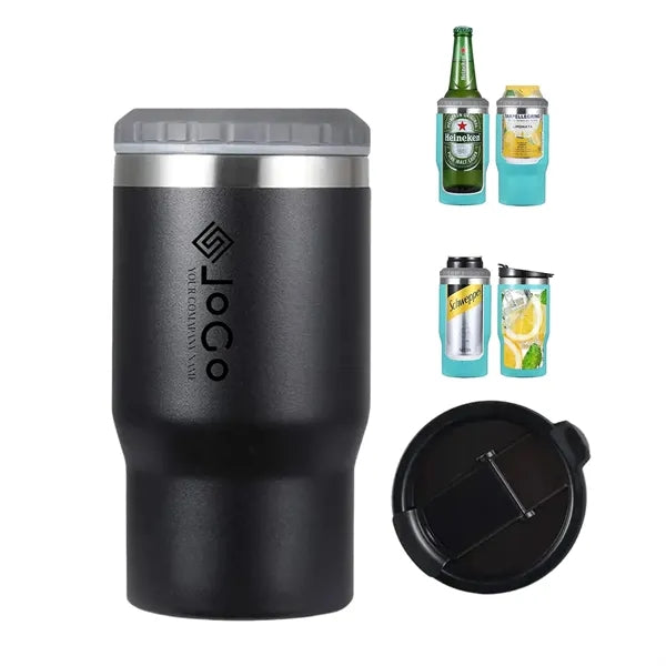 Stainless Steel Triple 4-in-1 Can Cooler and Tumbler