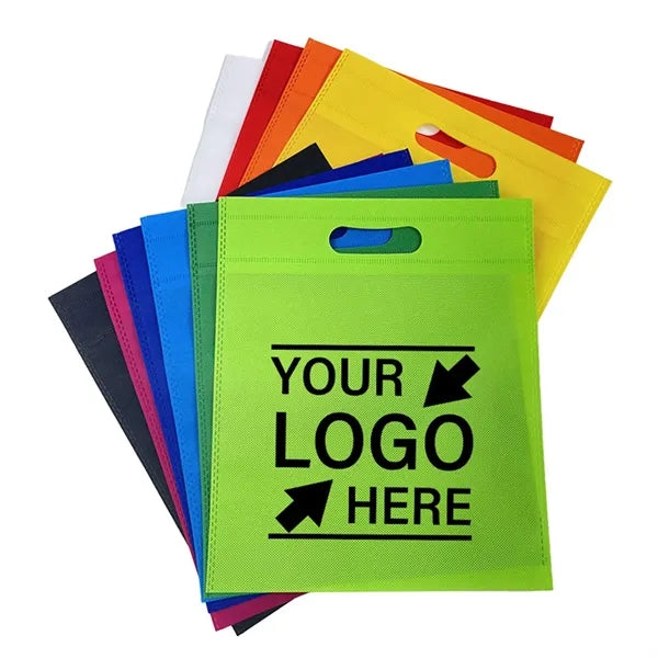 Fold-Over Exhibition Die Cut Handle Tote Bags