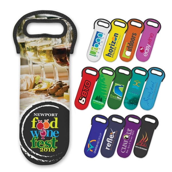 Hand Held Neoprene Wine bottle Holder