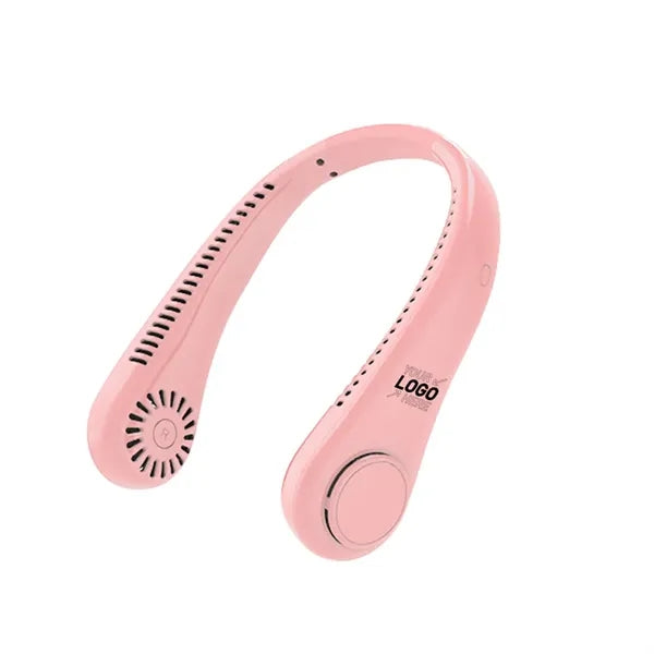 Bladeless neck hanging rechargeable small fan