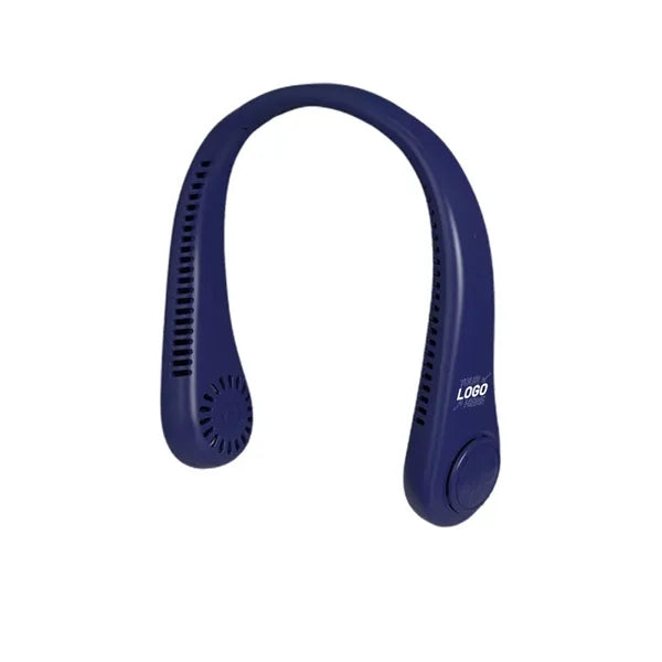 Bladeless neck hanging rechargeable small fan
