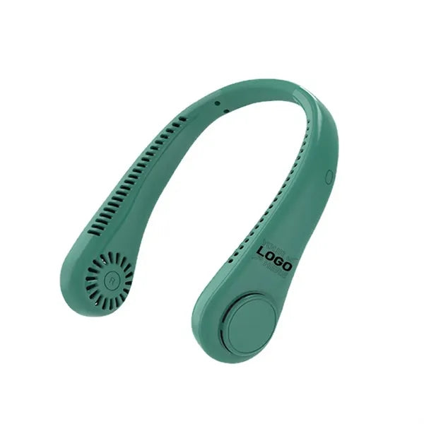 Bladeless neck hanging rechargeable small fan