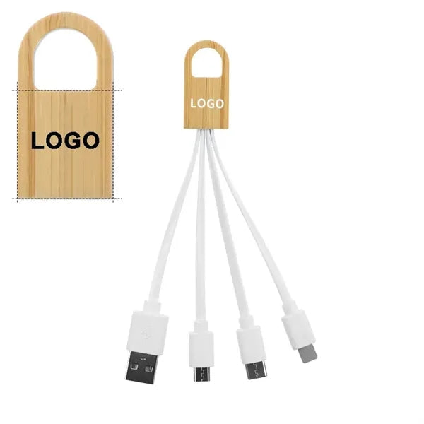 Bamboo Accent Duo Charging Cable