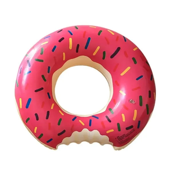 Inflatable Donuts Print Swim Ring