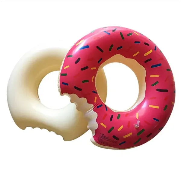 Inflatable Donuts Print Swim Ring