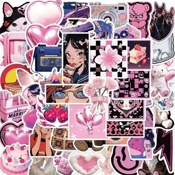 50Pcs Beautiful Cute Laptop Sticker