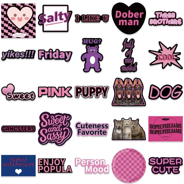 50Pcs Beautiful Cute Laptop Sticker