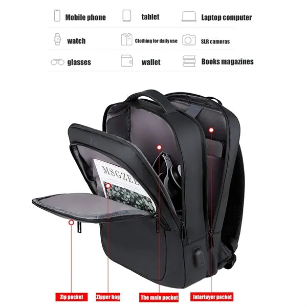 Carry on Travel Backpack for Men
