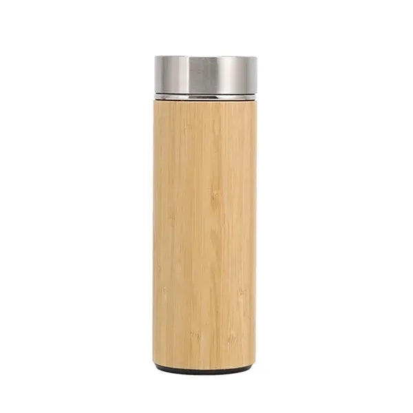 17oz Stainless Steel Bamboo Insulated Bottle