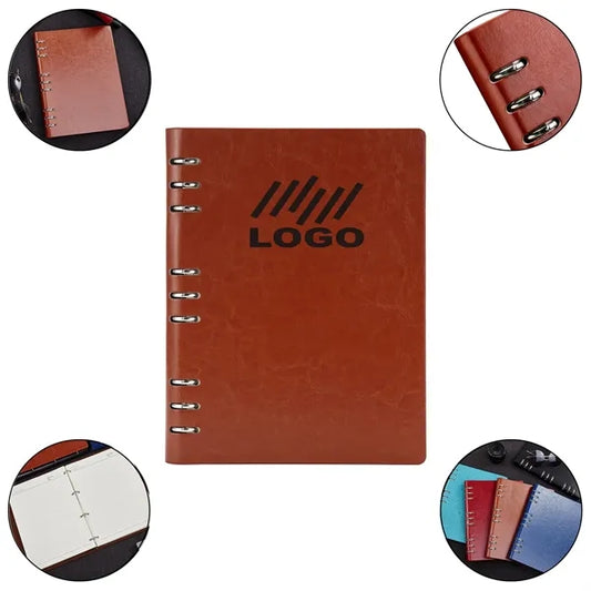 Pu Cover Office A6 Notebook With Binder