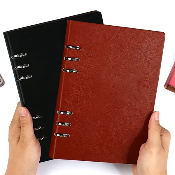 Pu Cover Office A6 Notebook With Binder