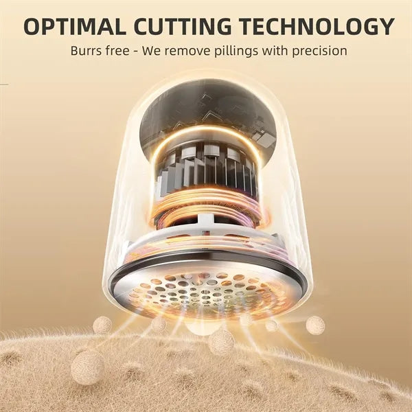 Rechargeable Fabric Shaver 6-blade 3-speed with LED Display