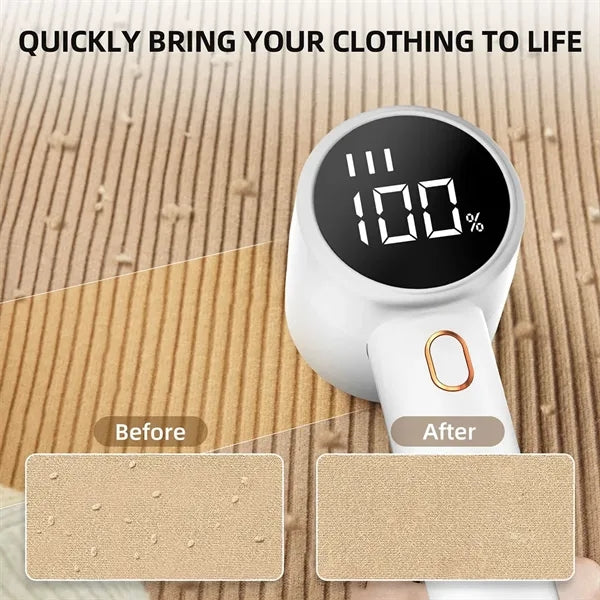 Rechargeable Fabric Shaver 6-blade 3-speed with LED Display