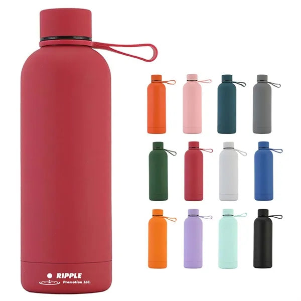 17 oz Rubber Paint Portable Outdoor Sports Water Bottle