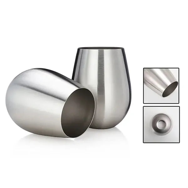 18oz. Stainless Steel Wine Glass Home Kitchen Bar Drink Cups