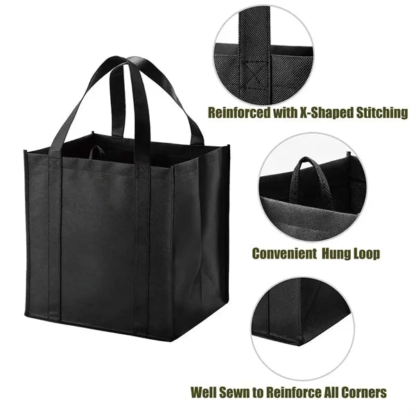 Thick 120 Gsm Non-woven Grocery Bags Large Totes with Handle