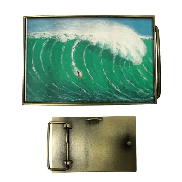 Express Vibraprint Rectangle Belt Buckle Medallion