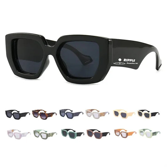UV Protection Unisex Vintage Square Sunglasses