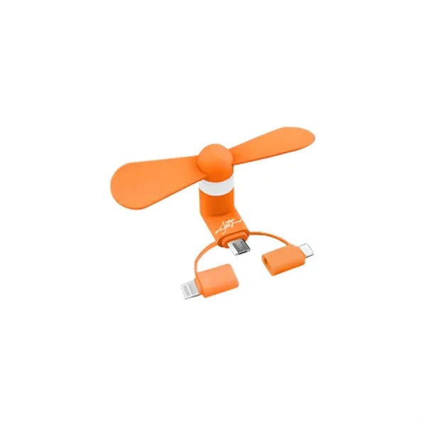 Portable SummerMini Cell Phone Fan 3-in-1